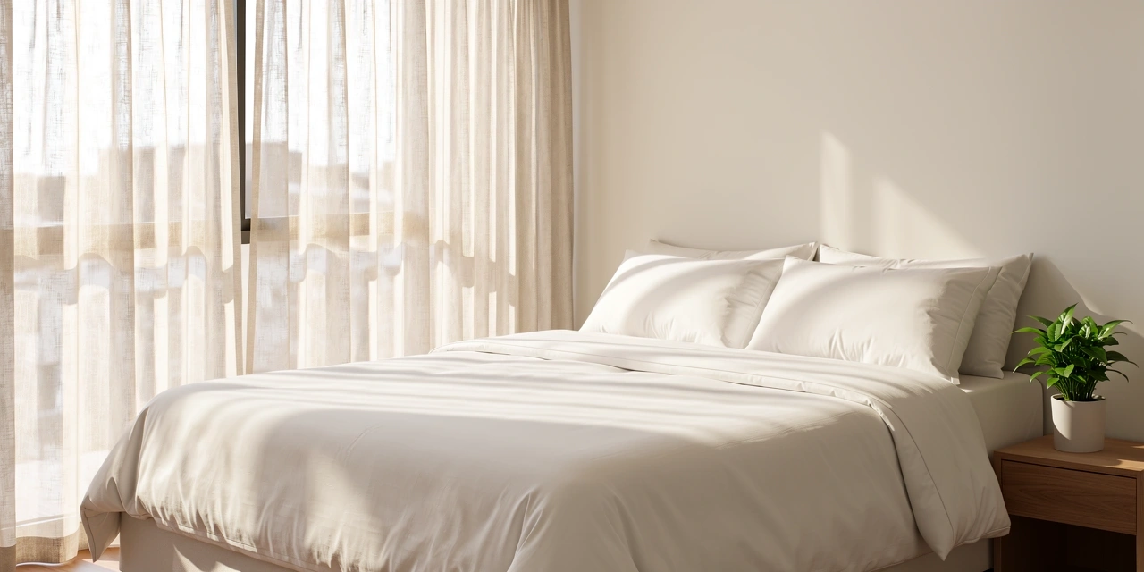 Habitación serena diseñada para el descanso